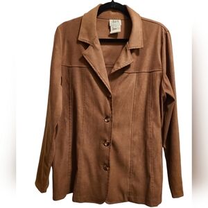 Vintage button-up shacket L